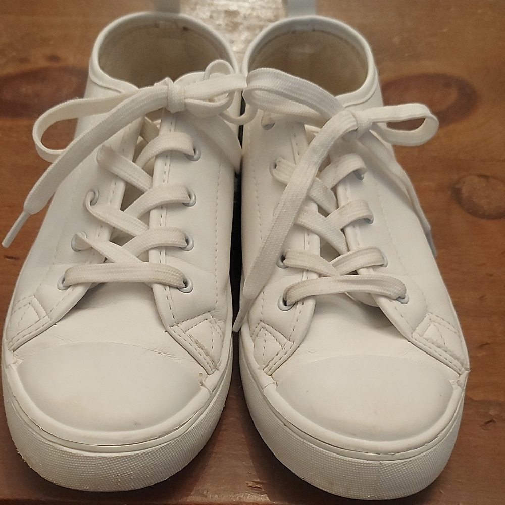 Classic White Leather Sneakers